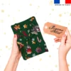 Souris de noel - Fond vert - Création Stillistic