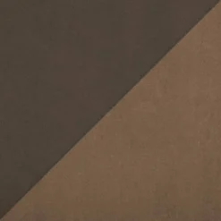 Suédine réversible marron et taupe