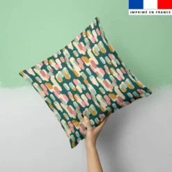 Tacheté abstrait - Fond vert émeraude