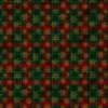 Tartan et flocons dorés - Fond vert