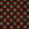 Tartan et gros flocons - Fond rouge