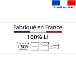 Étiquettes textiles thermocollantes - Mention "100% lin"