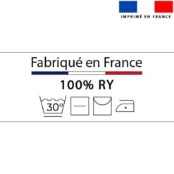 Étiquettes textiles thermocollantes - Mention "100% rayonne"