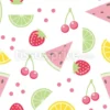 Tissu Assortiment de fruits personnalisé