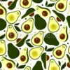 Tissu avocat souriant personnalisé