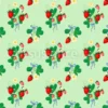 Tissu bouquets de fraises personnalisé