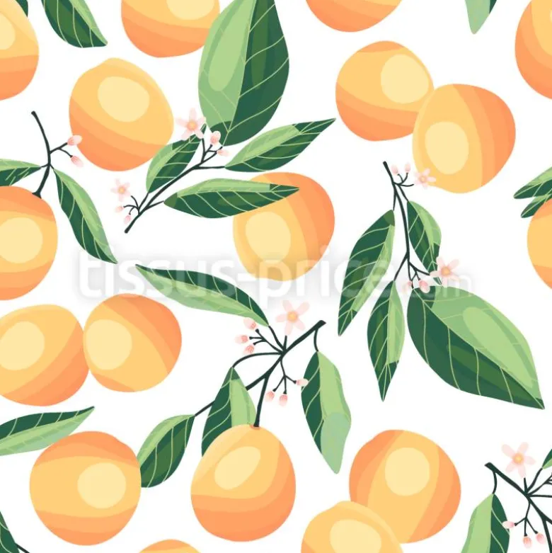 Tissu Branche fruitée personnalisé