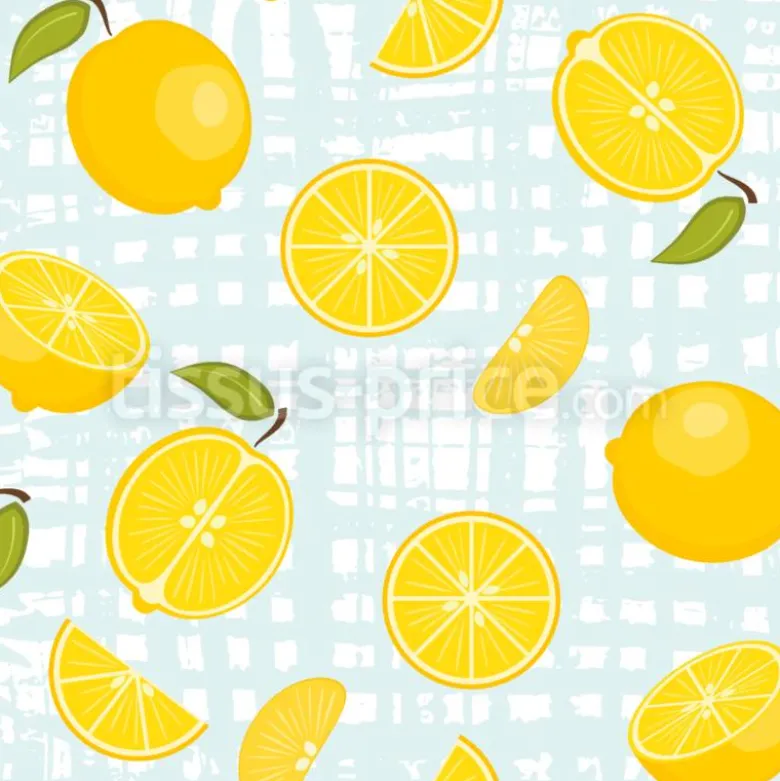 Tissu citrons frais et juteux personnalisé