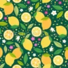 Tissu citrons frais personnalisé