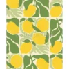 Tissu citrons rétro personnalisé