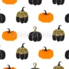 Tissu citrouilles décoratives personnalisé