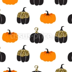 Tissu citrouilles décoratives personnalisé