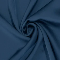 Tissu crêpe satiné bleu