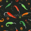 Tissu fiesta de piments personnalisé