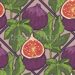 Tissu figues d'été personnalisé