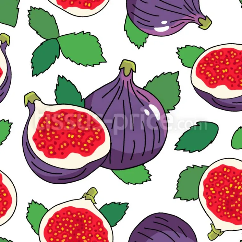 Tissu figue violette personnalisé