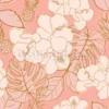 Tissu Fleurs d'hibiscus tropicales et ananas personnalisé
