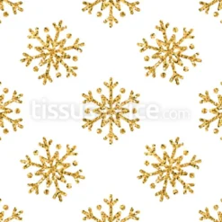 Tissu flocons effet pailletés personnalisé