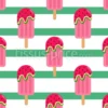 Tissu glace à la pastèque personnalisé