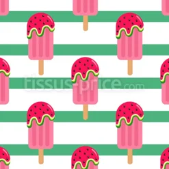 Tissu glace à la pastèque personnalisé
