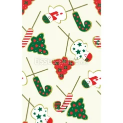 Tissu gourmandises de Noël personnalisé