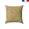 Tissu imperméable aspect lin jaune pastel