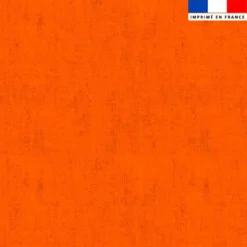 Tissu imperméable aspect lin orange