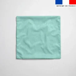 Tissu imperméable bleu clair aspect lin