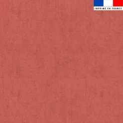 Tissu imperméable corail aspect lin
