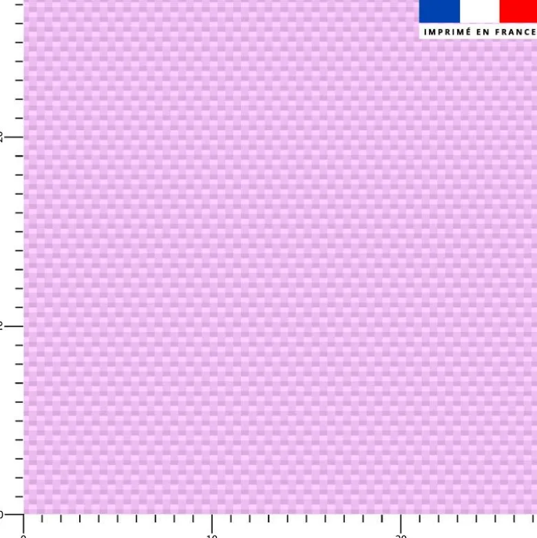 Tissu imperméable motif aspect tissé uni lilas