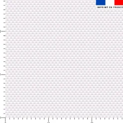 Tissu imperméable motif aspect tissé uni blanc