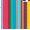 Tissu imperméable motif bayadère multicolore