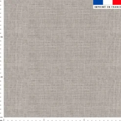 Tissu imperméable motif chiné aspect lin grège