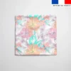 Tissu imperméable motif floral à l'aquarelle pastel