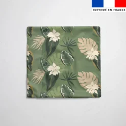 Tissu imperméable motif jungle abstrait