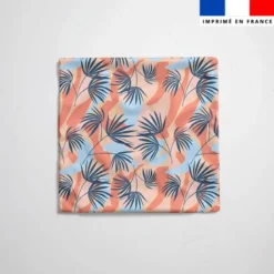 Tissu imperméable motif palmes Santorin