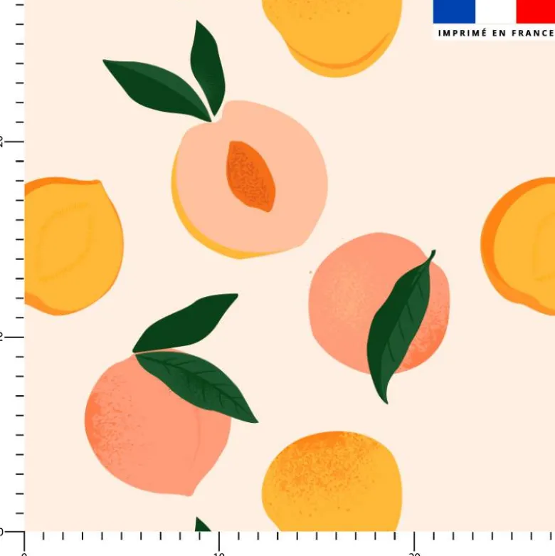 Tissu imperméable motif pêche