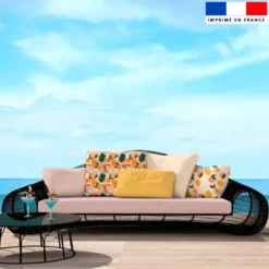 Tissu imperméable motif pêche