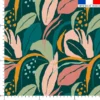 Tissu imperméable motif peinture jungle abstraite