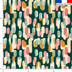 Tissu imperméable motif tacheté abstrait