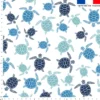 Tissu imperméable motif tortue de mer