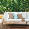 Tissu imperméable motif waves et effet texture liège