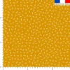 Tissu imperméable ocre motif vermicelles
