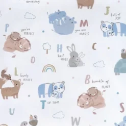 Tissu imperméable type ciré blanc motif animaux