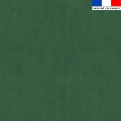 Tissu imperméable vert forêt aspect lin