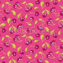Tissu jolies cerises personnalisé