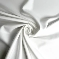Tissu microfibre twill recyclé uni blanc