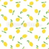 Tissu mini citrons personnalisé