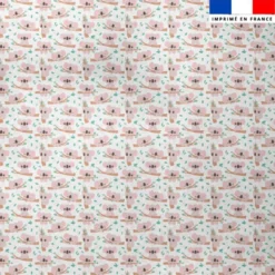 Tissu minky imprimé bébé kola sur branche