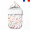 Tissu minky imprimé biche lapin hérisson